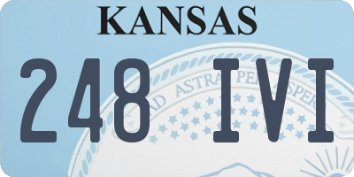 KS license plate 248IVI