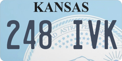 KS license plate 248IVK