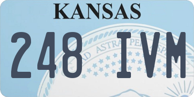 KS license plate 248IVM
