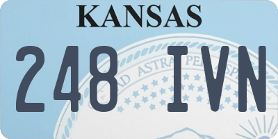 KS license plate 248IVN
