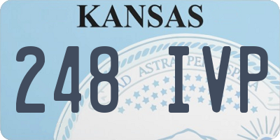 KS license plate 248IVP