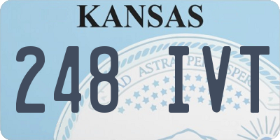 KS license plate 248IVT