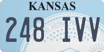 KS license plate 248IVV