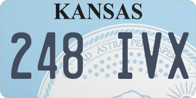 KS license plate 248IVX