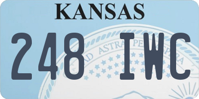 KS license plate 248IWC