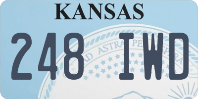 KS license plate 248IWD
