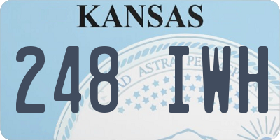 KS license plate 248IWH