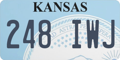KS license plate 248IWJ