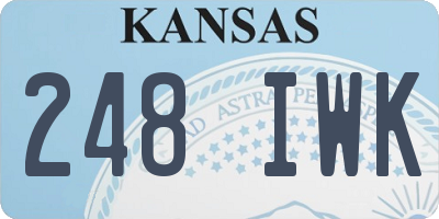 KS license plate 248IWK
