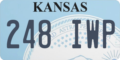 KS license plate 248IWP