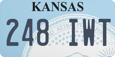 KS license plate 248IWT