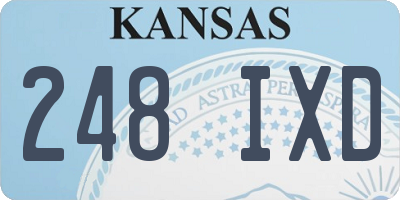 KS license plate 248IXD
