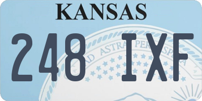 KS license plate 248IXF