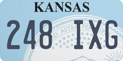 KS license plate 248IXG