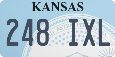KS license plate 248IXL