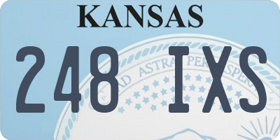 KS license plate 248IXS