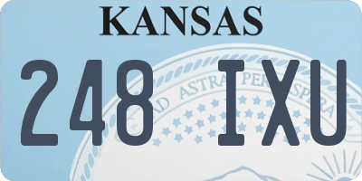 KS license plate 248IXU