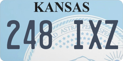 KS license plate 248IXZ
