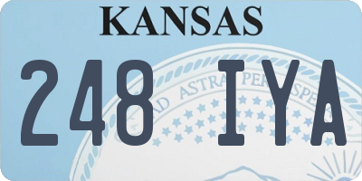 KS license plate 248IYA