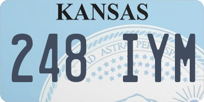 KS license plate 248IYM