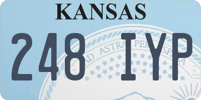 KS license plate 248IYP