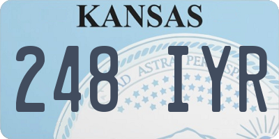KS license plate 248IYR