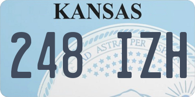 KS license plate 248IZH