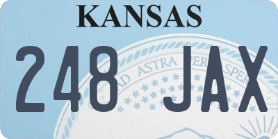 KS license plate 248JAX