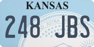KS license plate 248JBS
