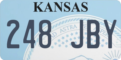 KS license plate 248JBY