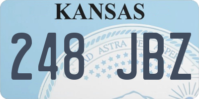 KS license plate 248JBZ