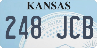 KS license plate 248JCB