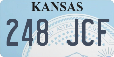 KS license plate 248JCF
