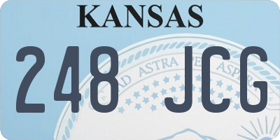 KS license plate 248JCG