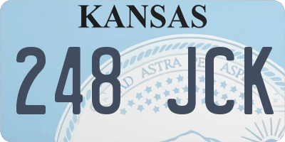 KS license plate 248JCK