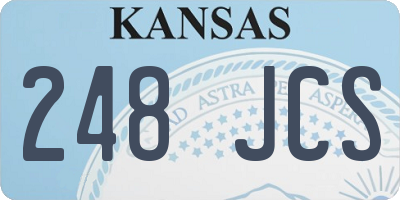 KS license plate 248JCS