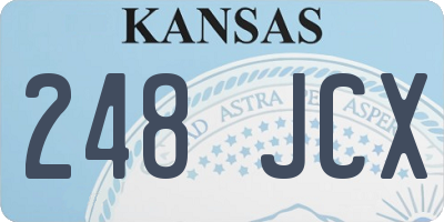 KS license plate 248JCX