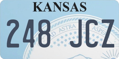 KS license plate 248JCZ
