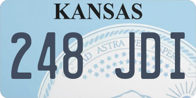 KS license plate 248JDI