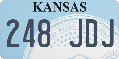 KS license plate 248JDJ
