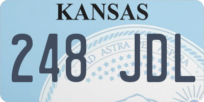 KS license plate 248JDL
