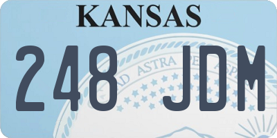 KS license plate 248JDM