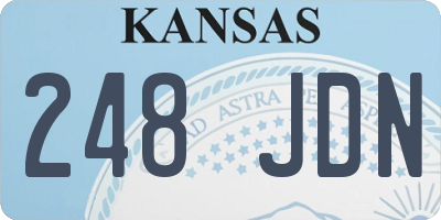 KS license plate 248JDN