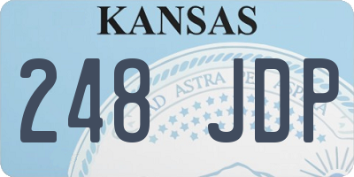 KS license plate 248JDP
