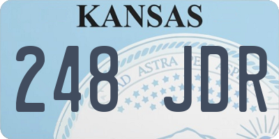 KS license plate 248JDR