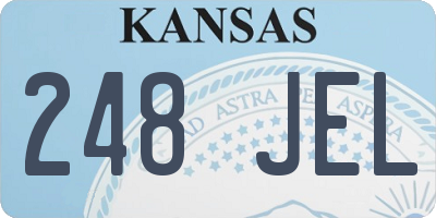 KS license plate 248JEL