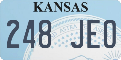 KS license plate 248JEO