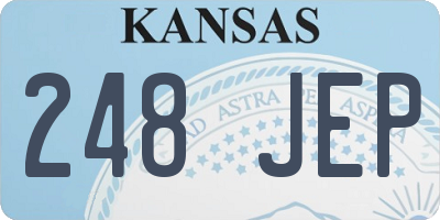 KS license plate 248JEP