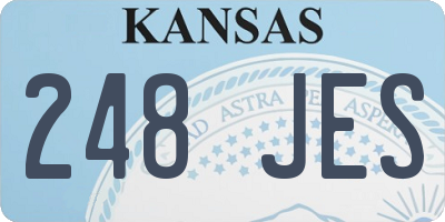 KS license plate 248JES