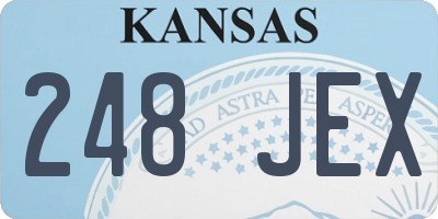 KS license plate 248JEX